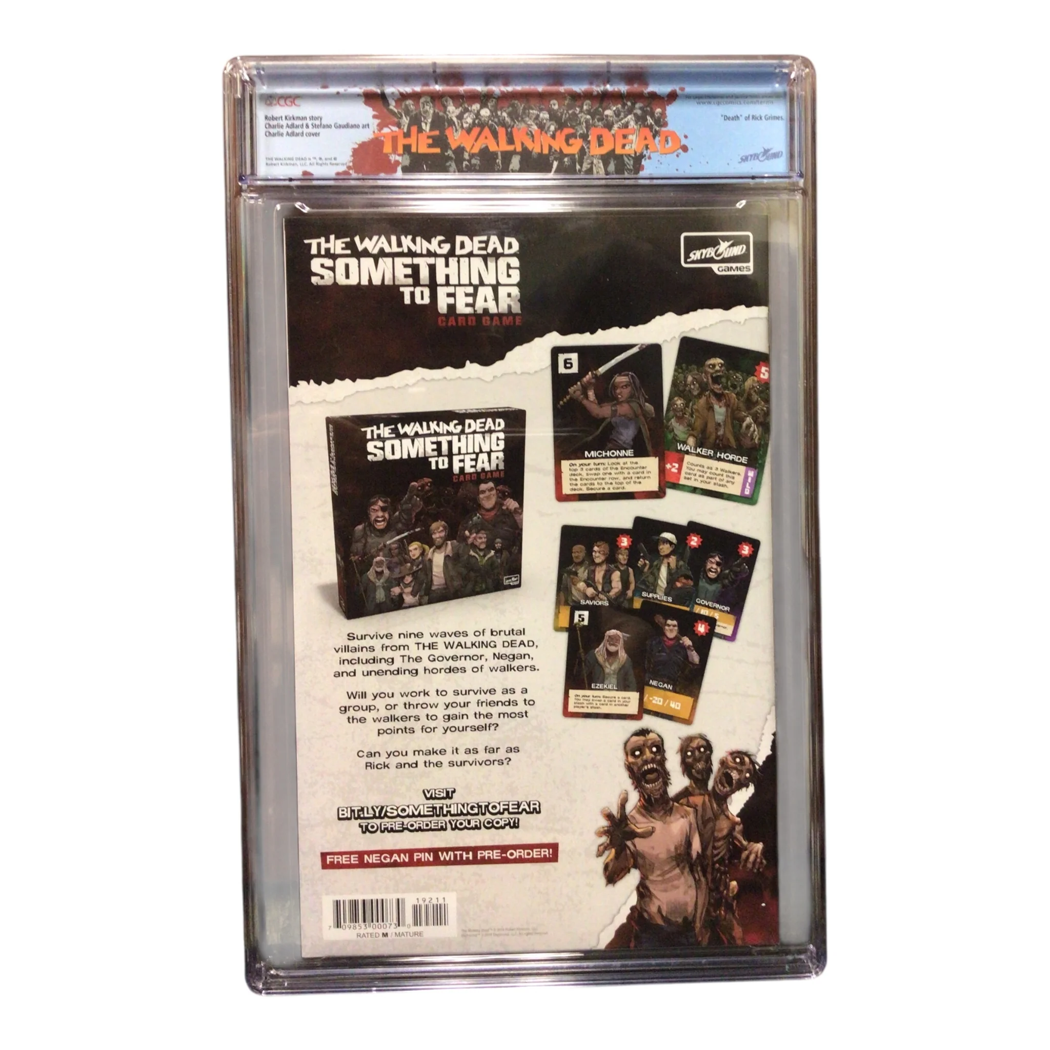The Walking Dead #192 (2019) - CGC 9.8 Near Mint/Mint | Death of Rick Grimes - Image 2