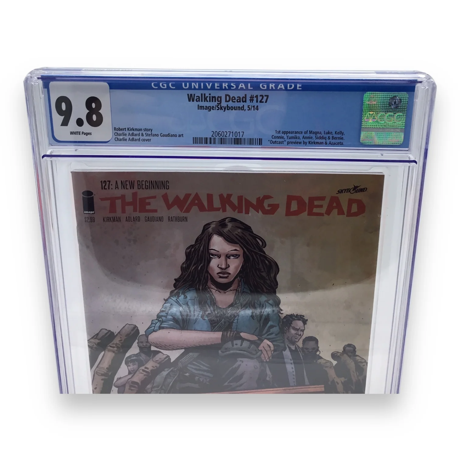 The Walking Dead #127 Graded CGC 9.8 - Image CGC 2014 - Image 3