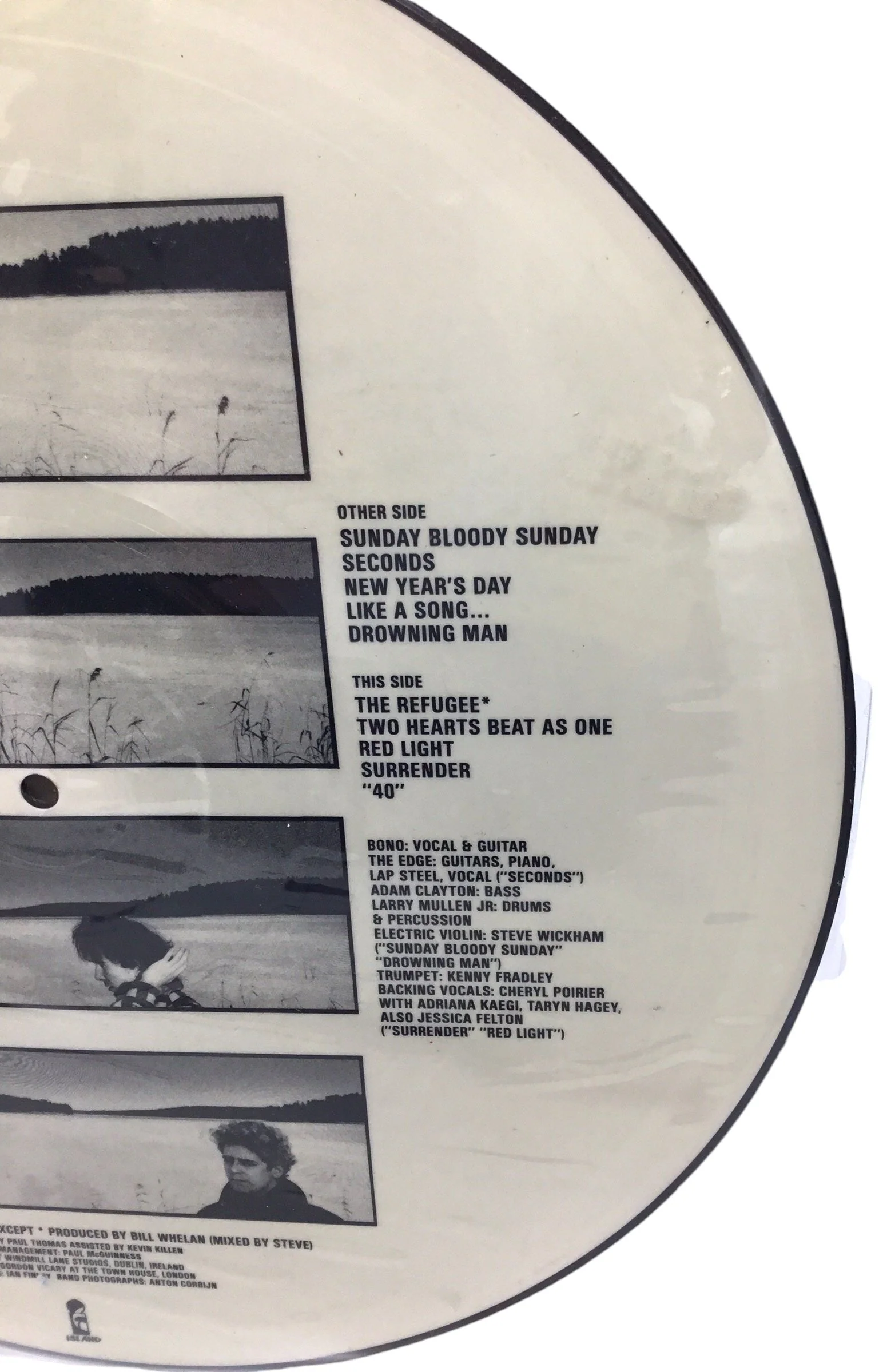 U2 War Picture Disc LP Black Rim Rare Item Limited Edition] (LP, 1983, Island Records) - Image 4