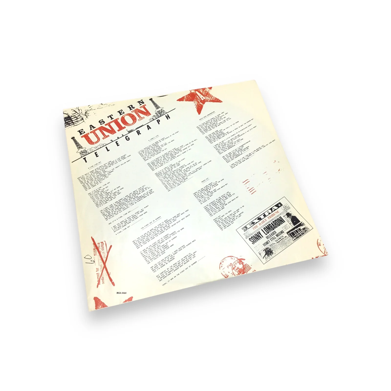 Tony Carey - Some Tough City | Preowned Vinyl LP - Image 3