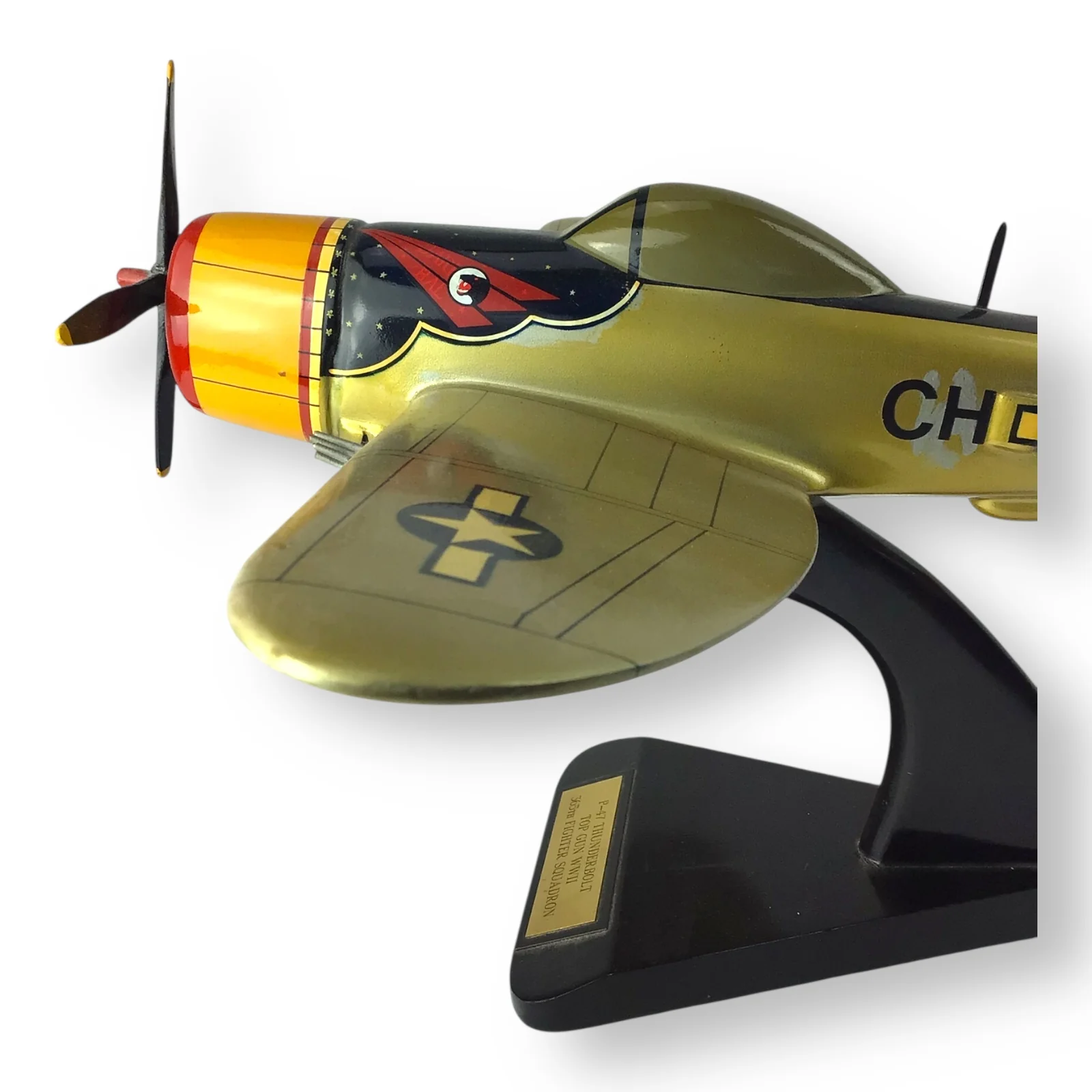 "Top Gun WWII" P-47 Thunderbolt Wooden Model Plane - Image 5
