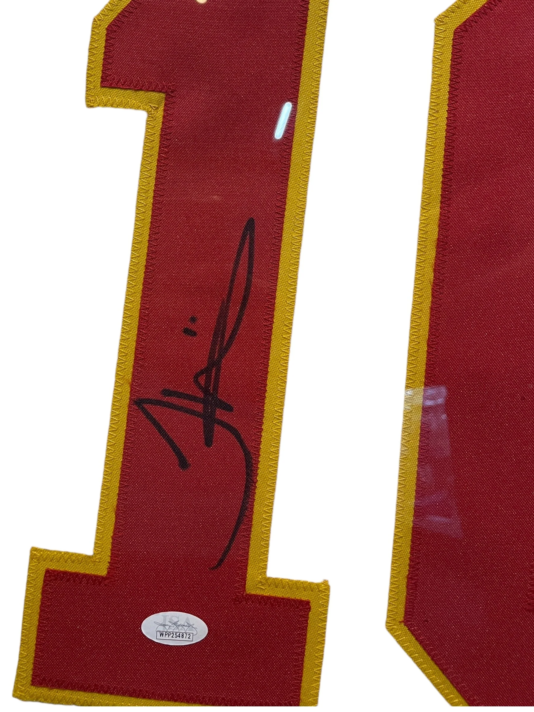 TYREEK HILL (Chiefs White) Signed Autographed Framed Jersey JSA - Image 3