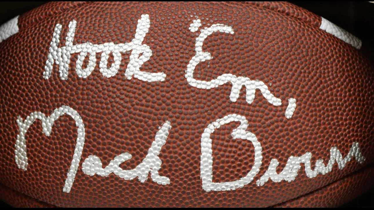 U.T. Longhorns Wilson Jr. Size NCAA Football Signed Hook Em Mack Brown - Image 3