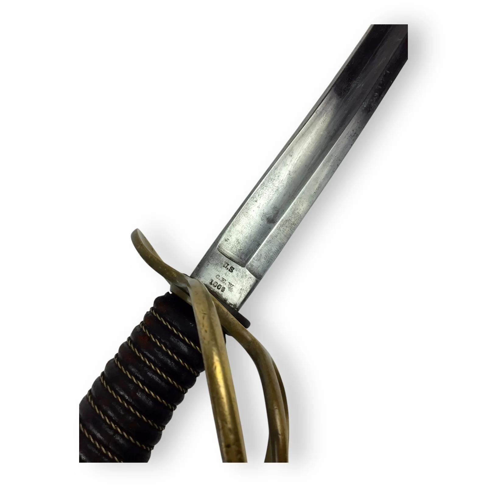 U.S. Civil War 1864 Cavalry Sword by Emerson & Silver, Trenton NJ + Sheath - Image 18