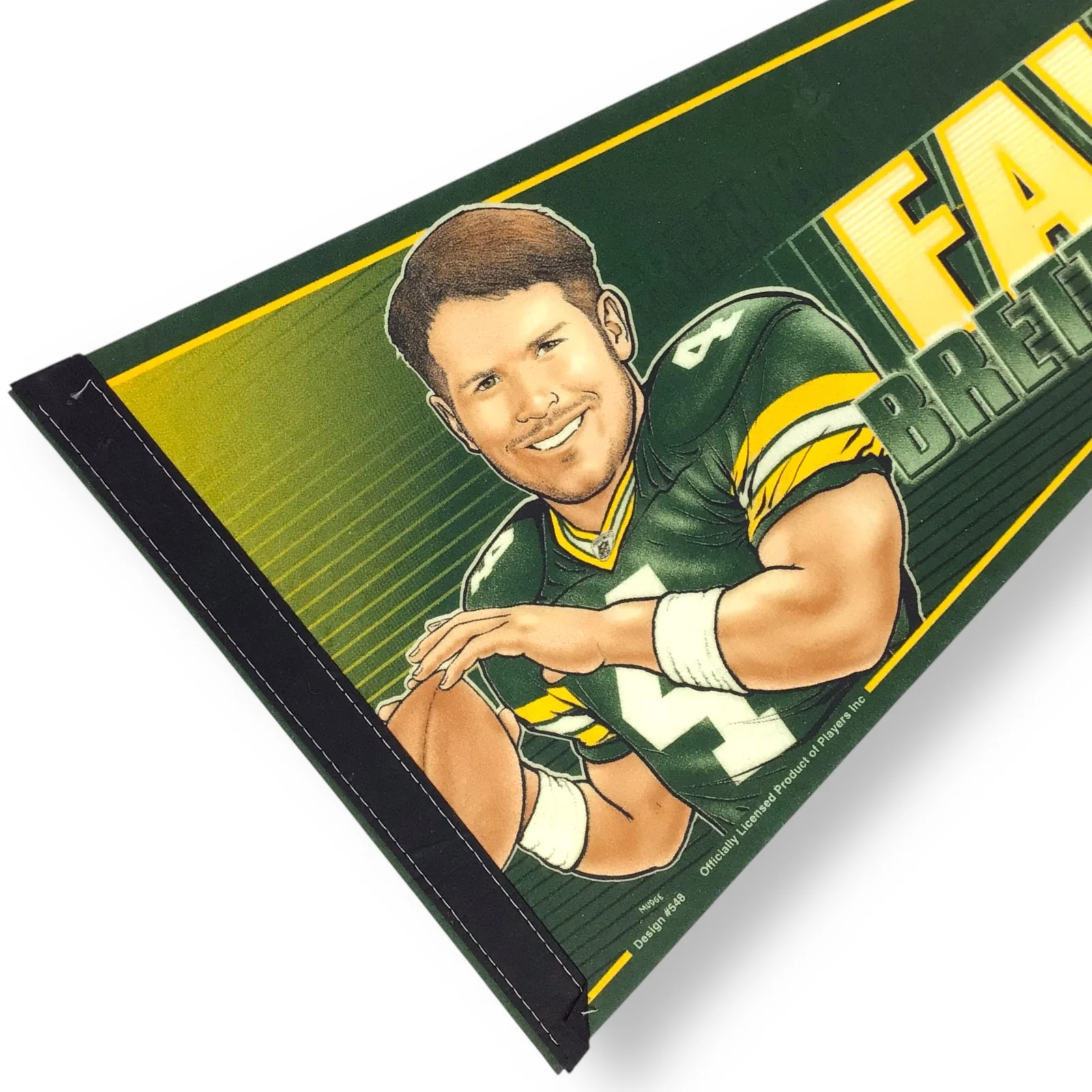 Vintage Brett Favre Green Bay Packers Pennant – Design #548 – Rare Collectible - Image 2