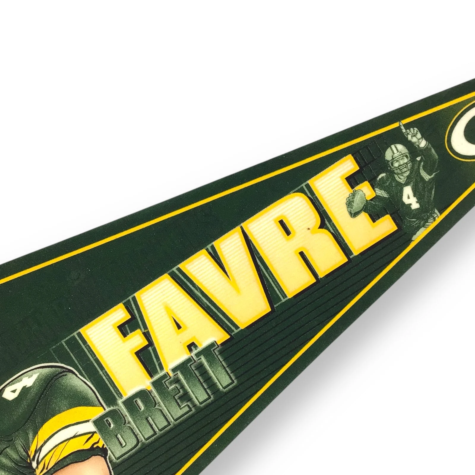 Vintage Brett Favre Green Bay Packers Pennant – Design #548 – Rare Collectible - Image 3