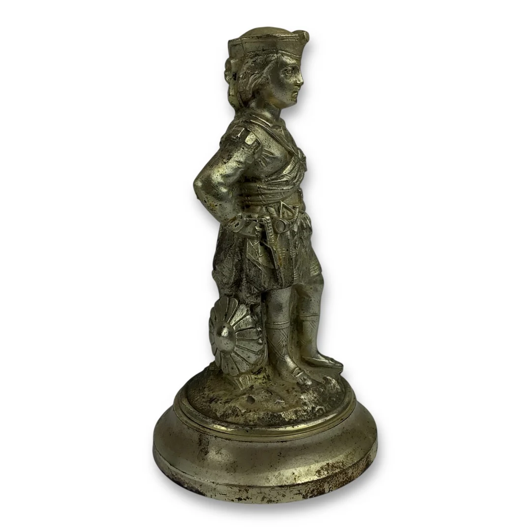 Vintage Metal Figurine of Bonnie Prince Charlie - Scottish Icon - Image 3