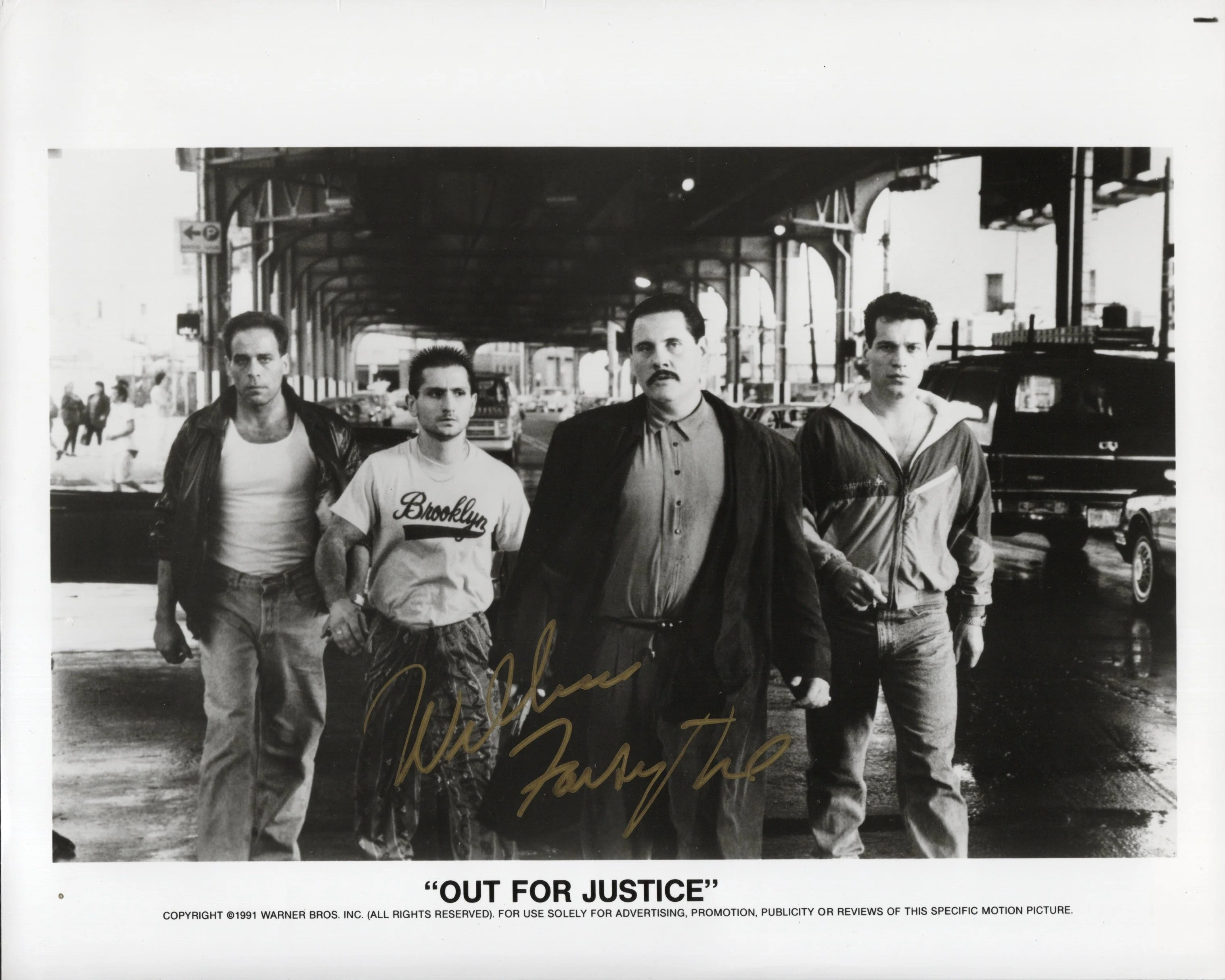 William Forsythe Signed Photo 8x10 Out For Justice PSA Certified