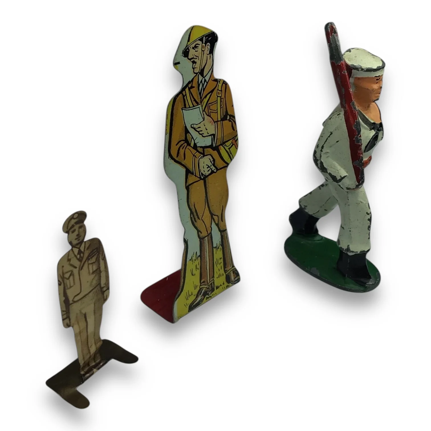 WW1-WW2 Era Cast Metal Toy Soldiers - Set of Three - Image 3