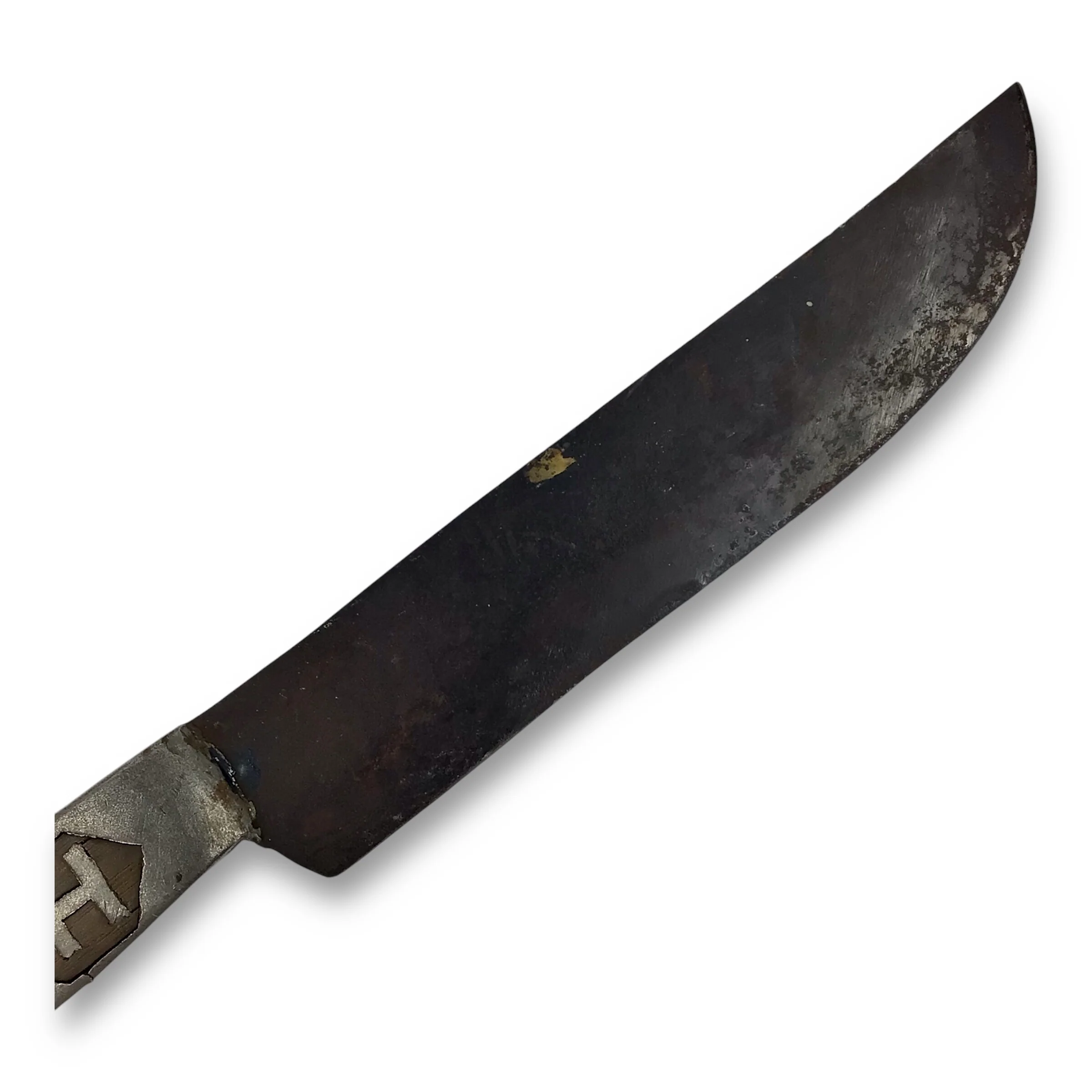 WWII US Theater Knife – Handcrafted with Molten Metal Hilt (Dated 1942, “LH”) - Image 8