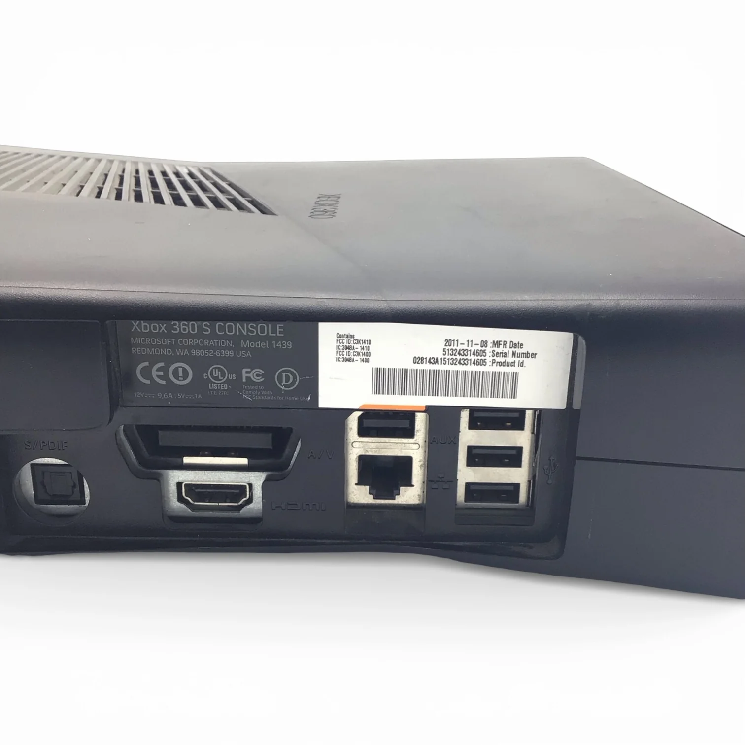 Xbox 360 S Console Model 1439 Tested/Working - Console Only - Image 5